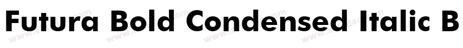 Futura Bold Condensed Italic BT字体转换